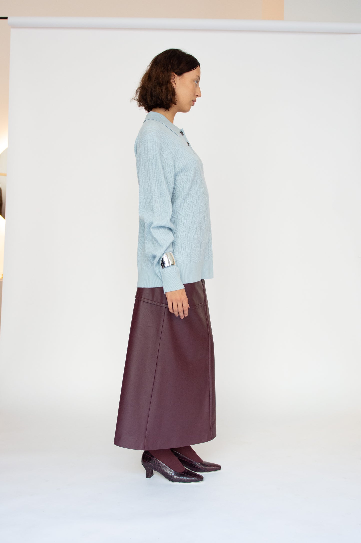 THE GARMENT, Como Cable Polo, Light Blue