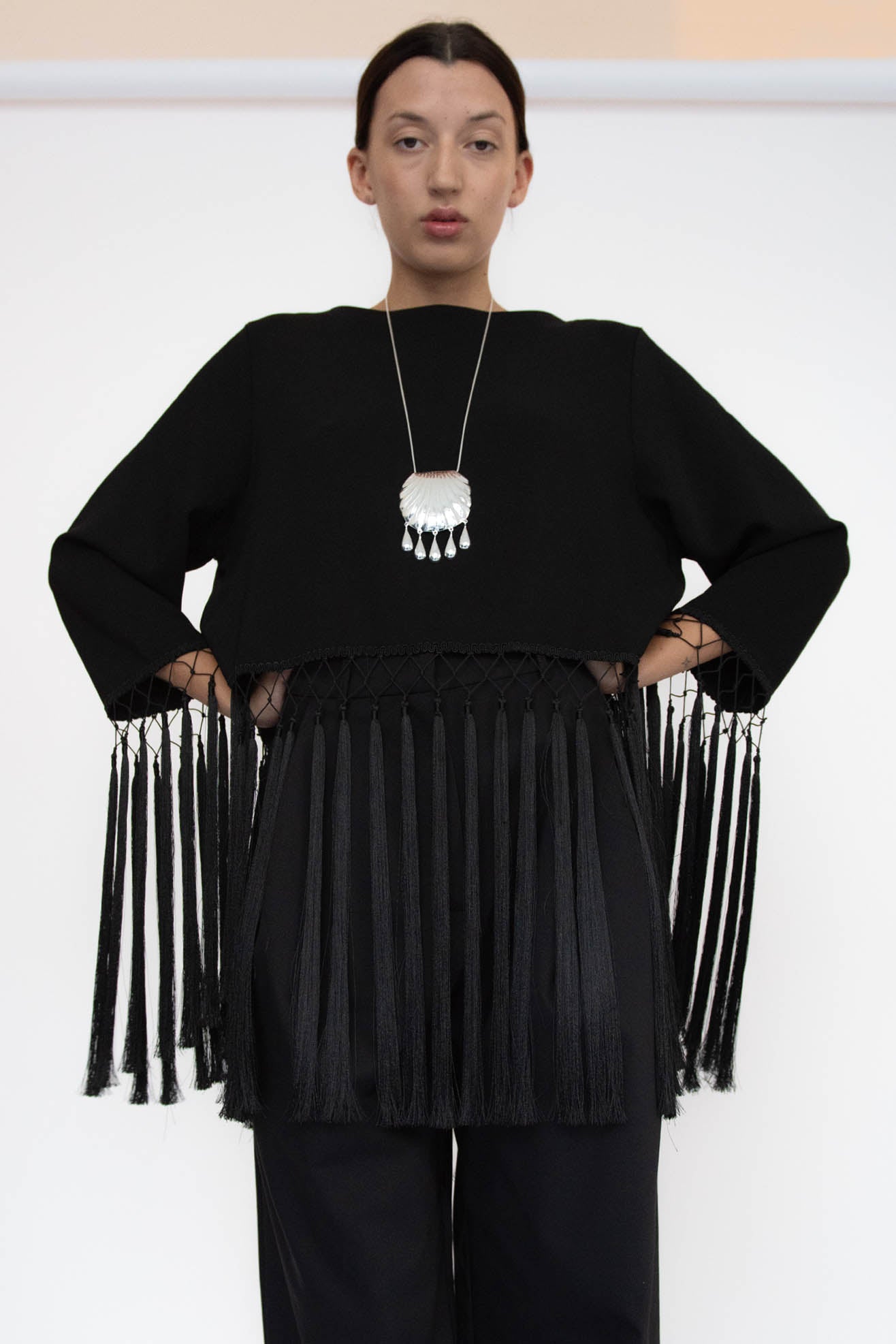 JUJU VERA, Petra Shell Pendant, Silver