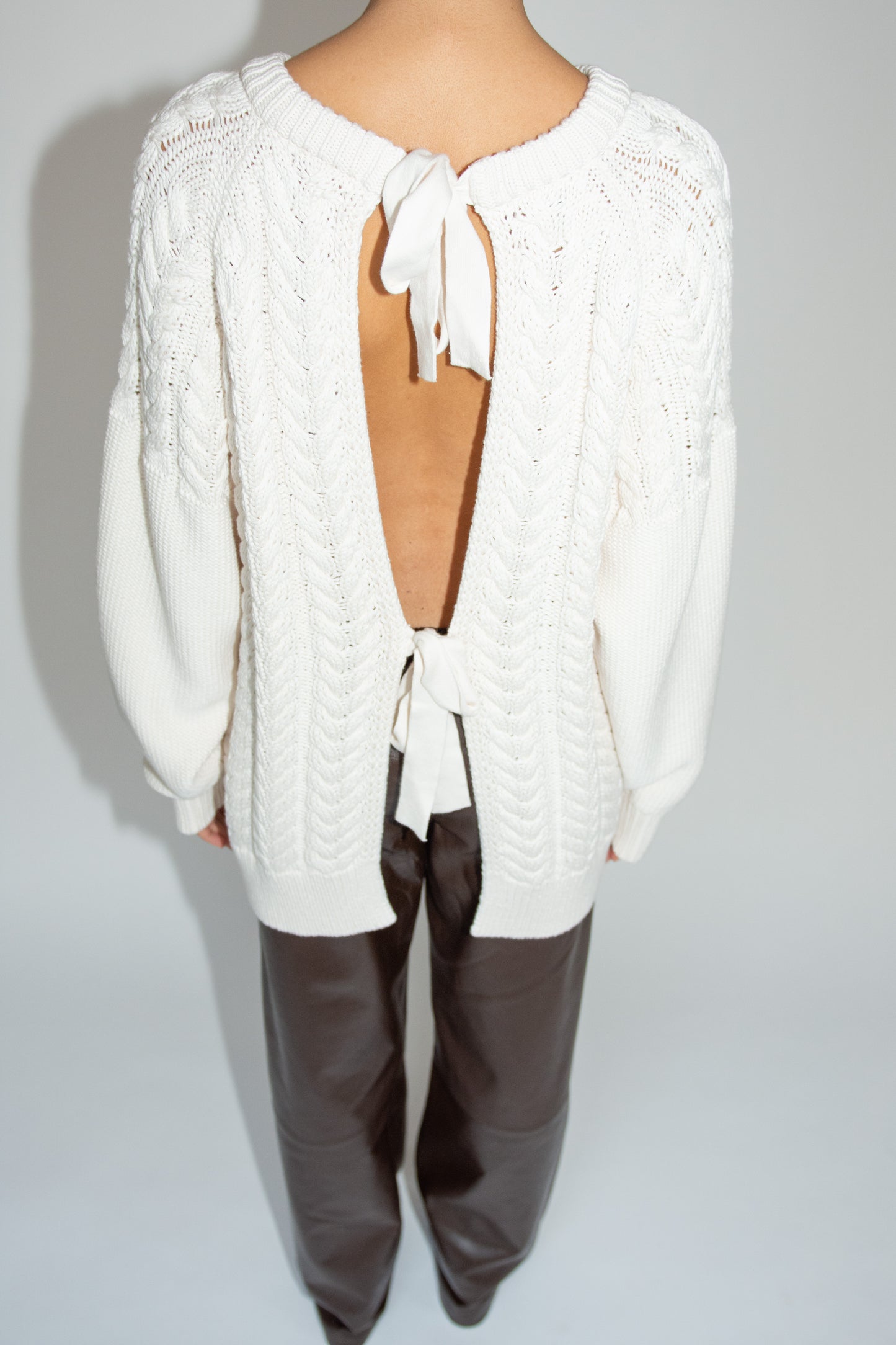 THE GARMENT, Leone Bow Sweater, Cream