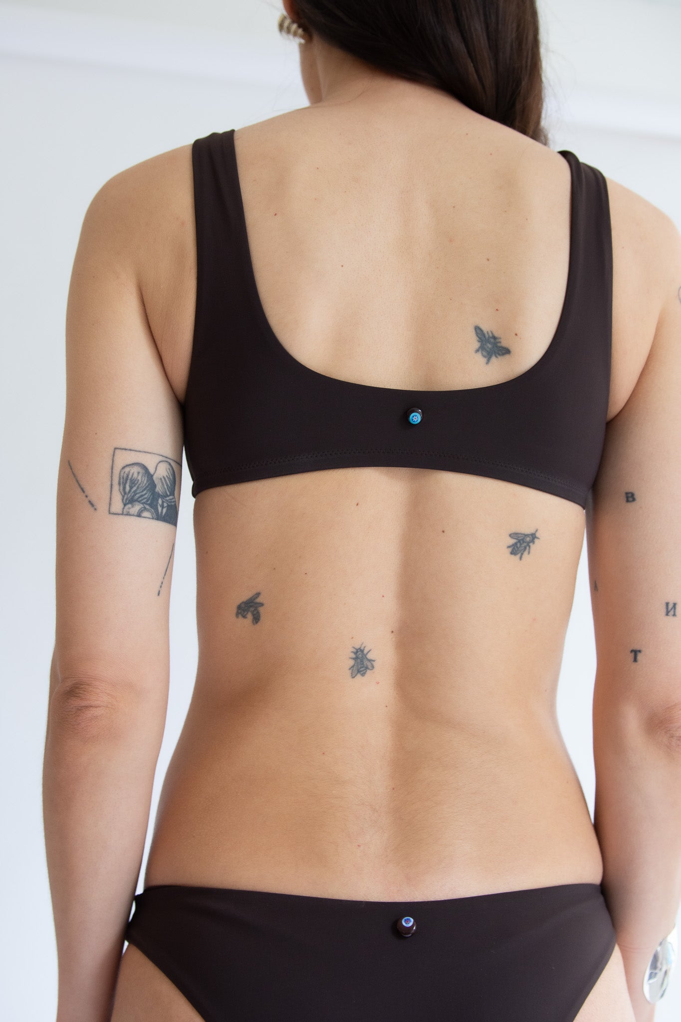 REKHALE, Bikini Vittoria Top, Espresso