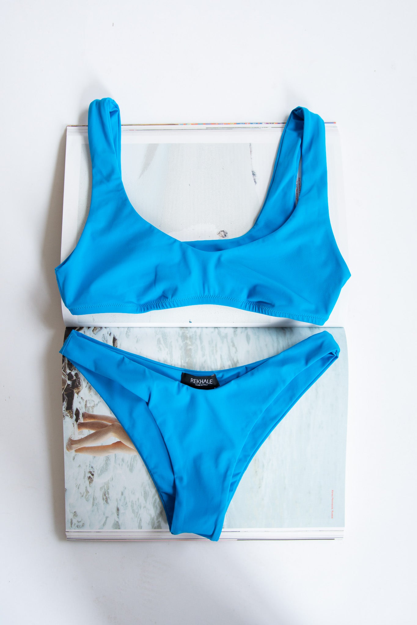 REKHALE, Bikini Vittoria Top, Aqua