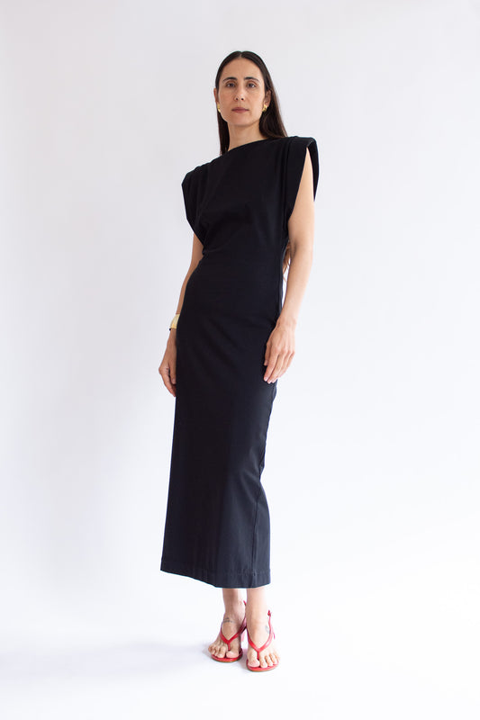 MR. LARKIN, Ghaida Dress, Black