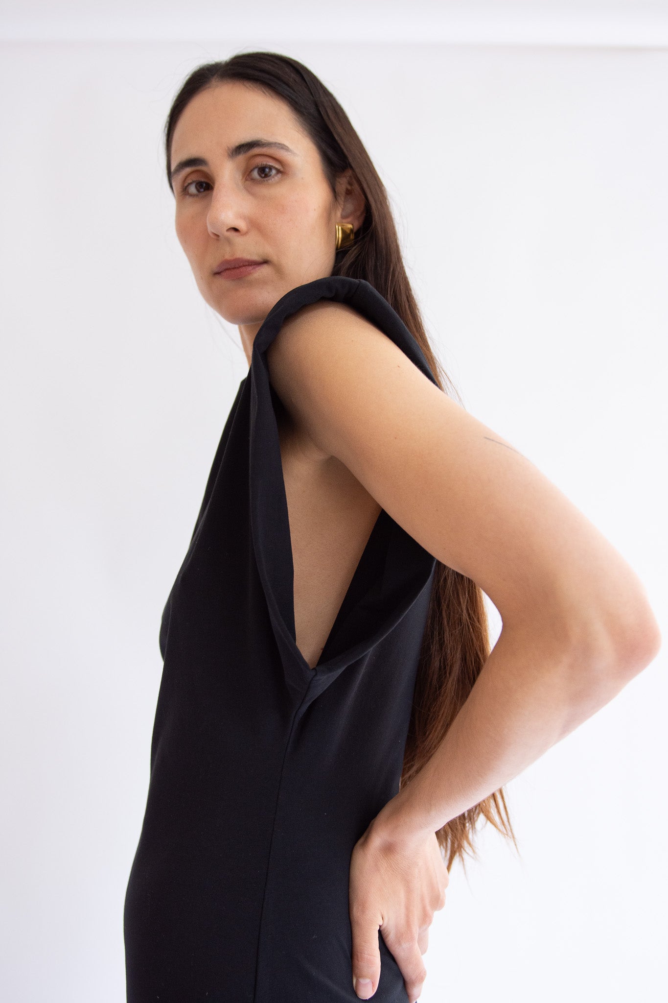 MR. LARKIN, Ghaida Dress, Black