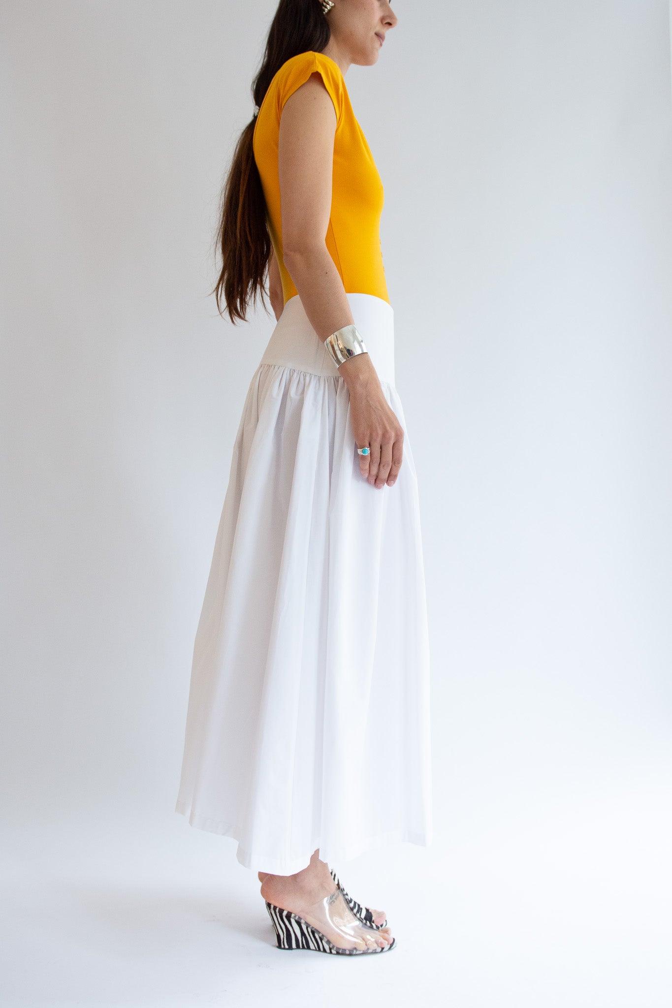 MICHELLE DEL RIO, Kiki Skirt, Off White