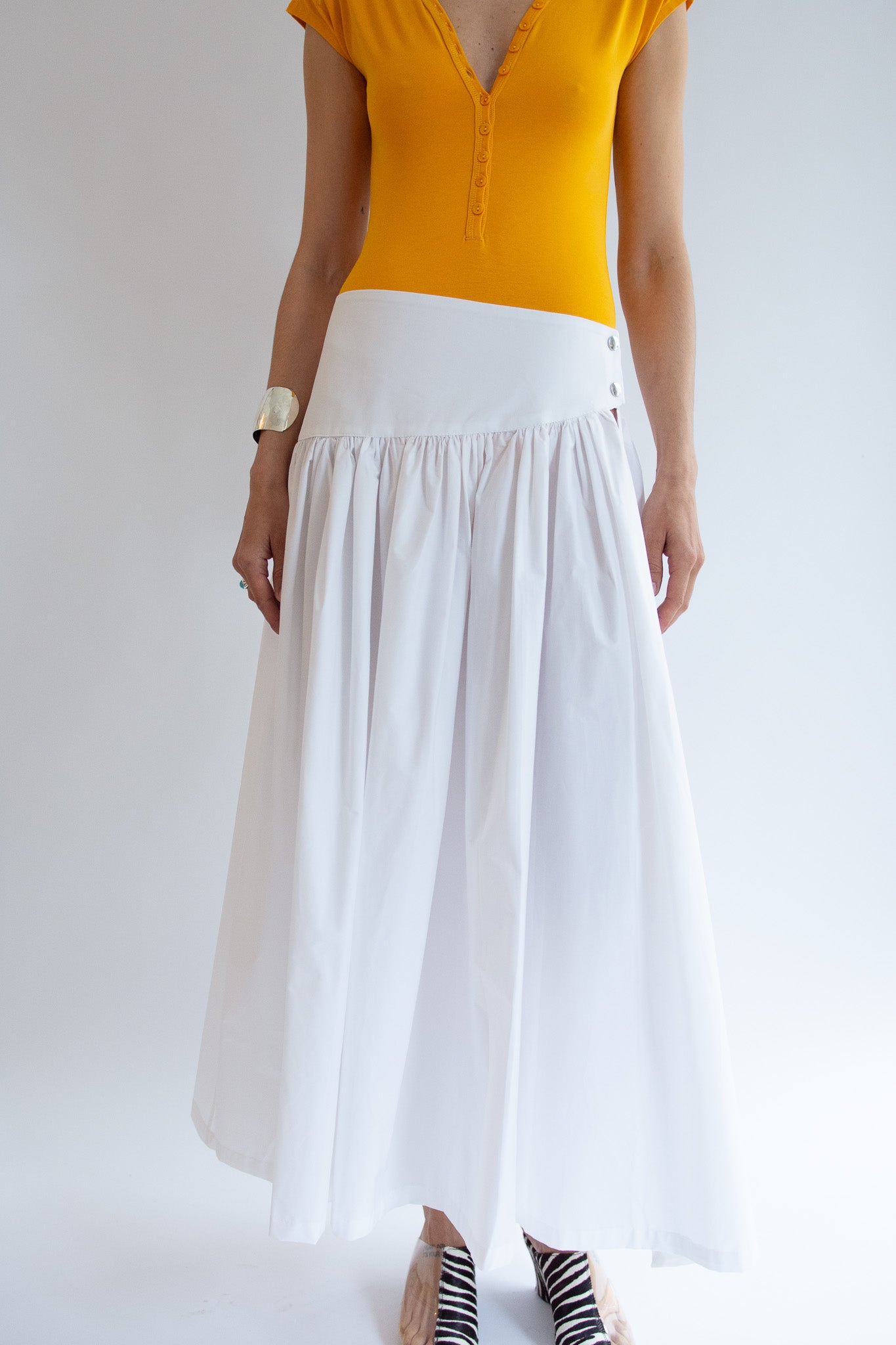 MICHELLE DEL RIO, Kiki Skirt, Off White
