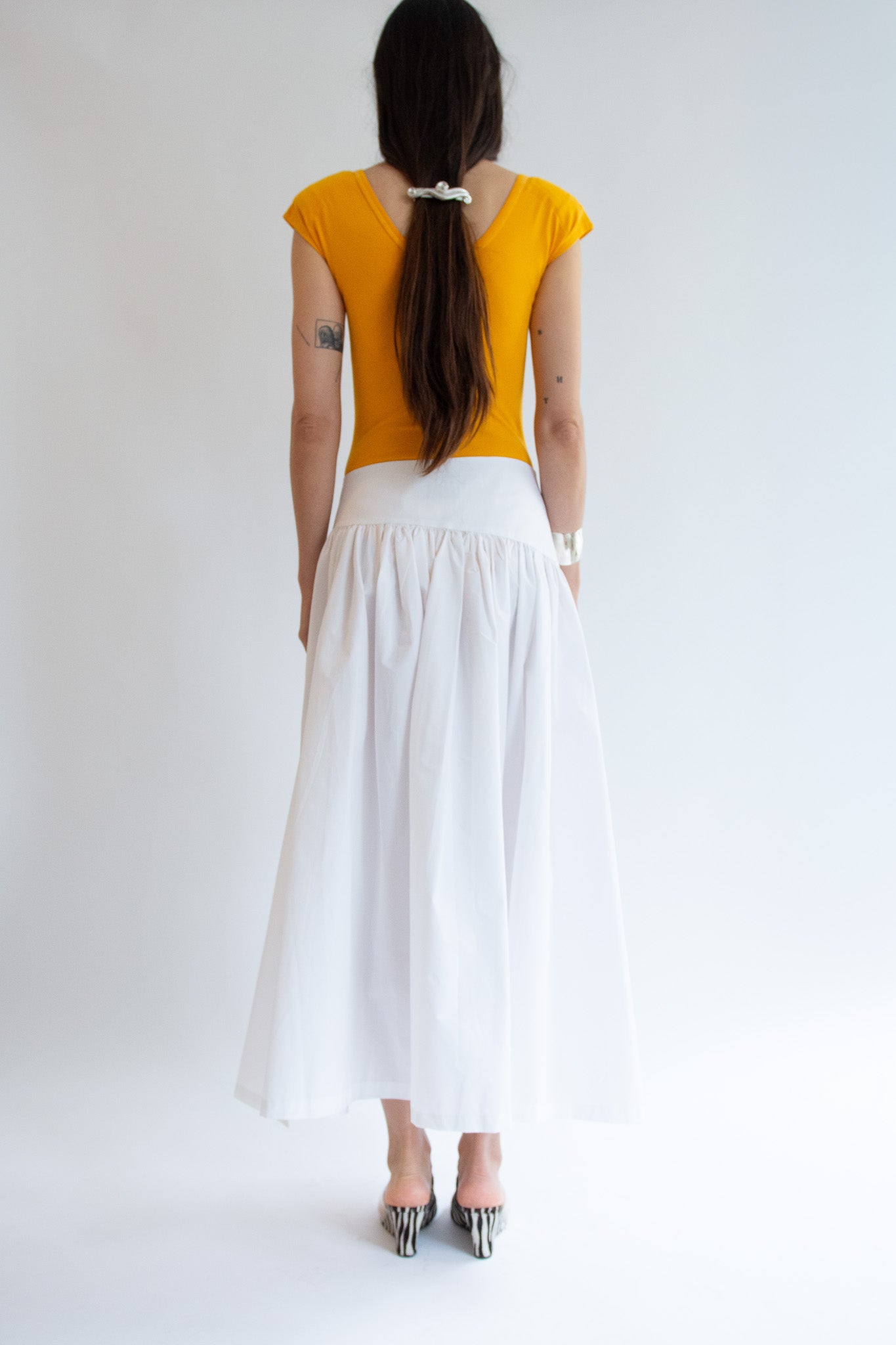 MICHELLE DEL RIO, Kiki Skirt, Off White