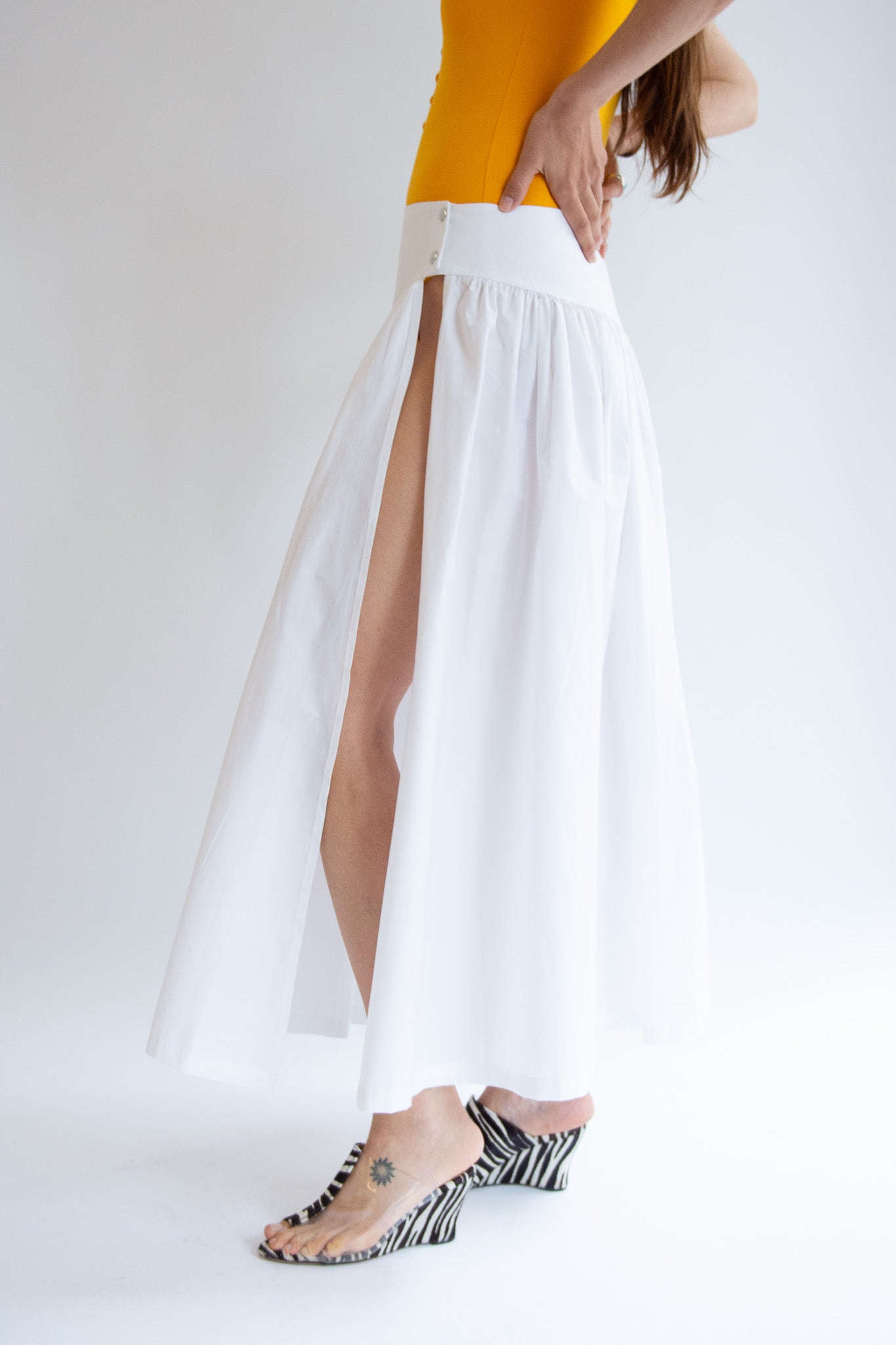 MICHELLE DEL RIO, Kiki Skirt, Off White