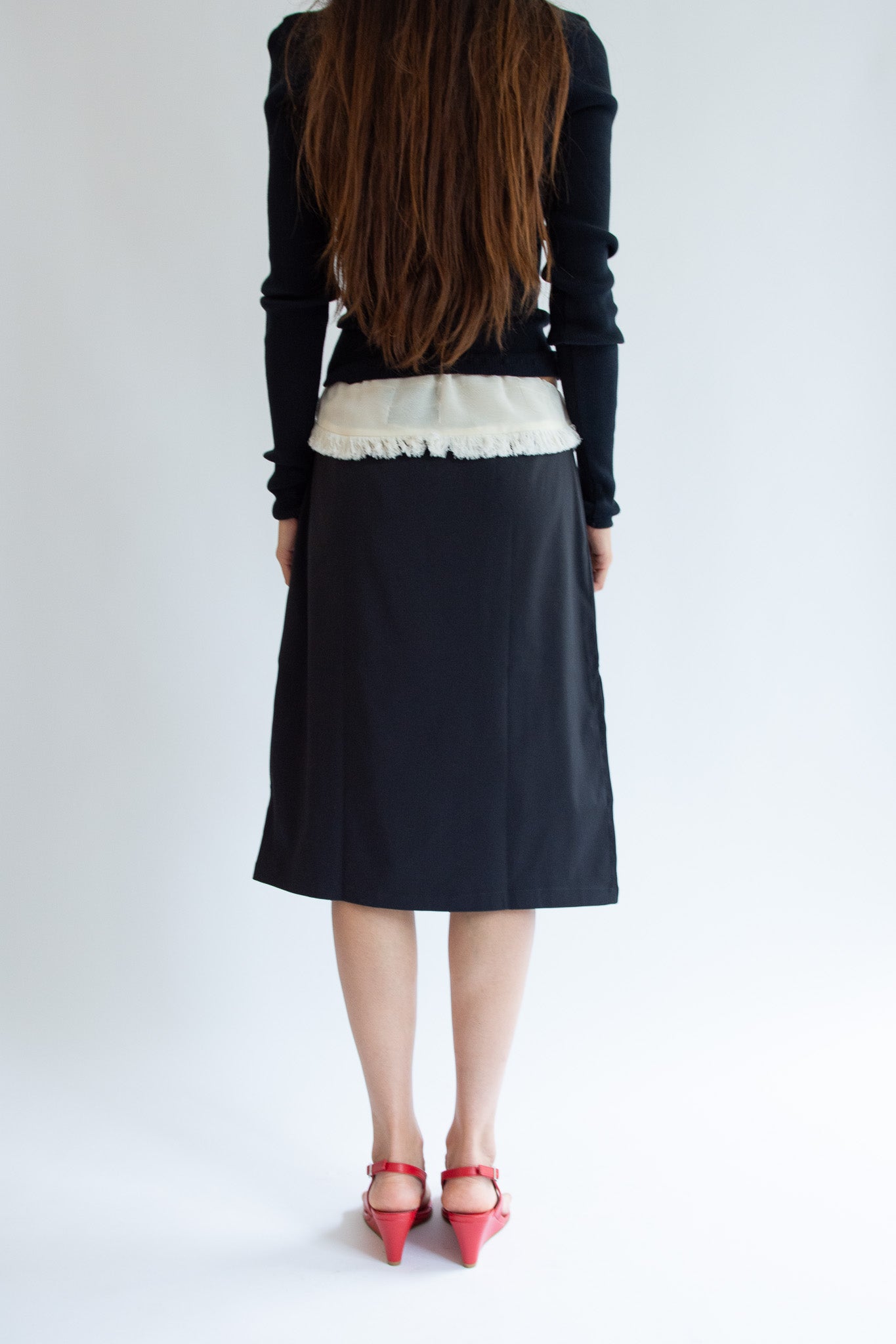MICHELLE DEL RIO, Soledad Skirt, Cream & Black
