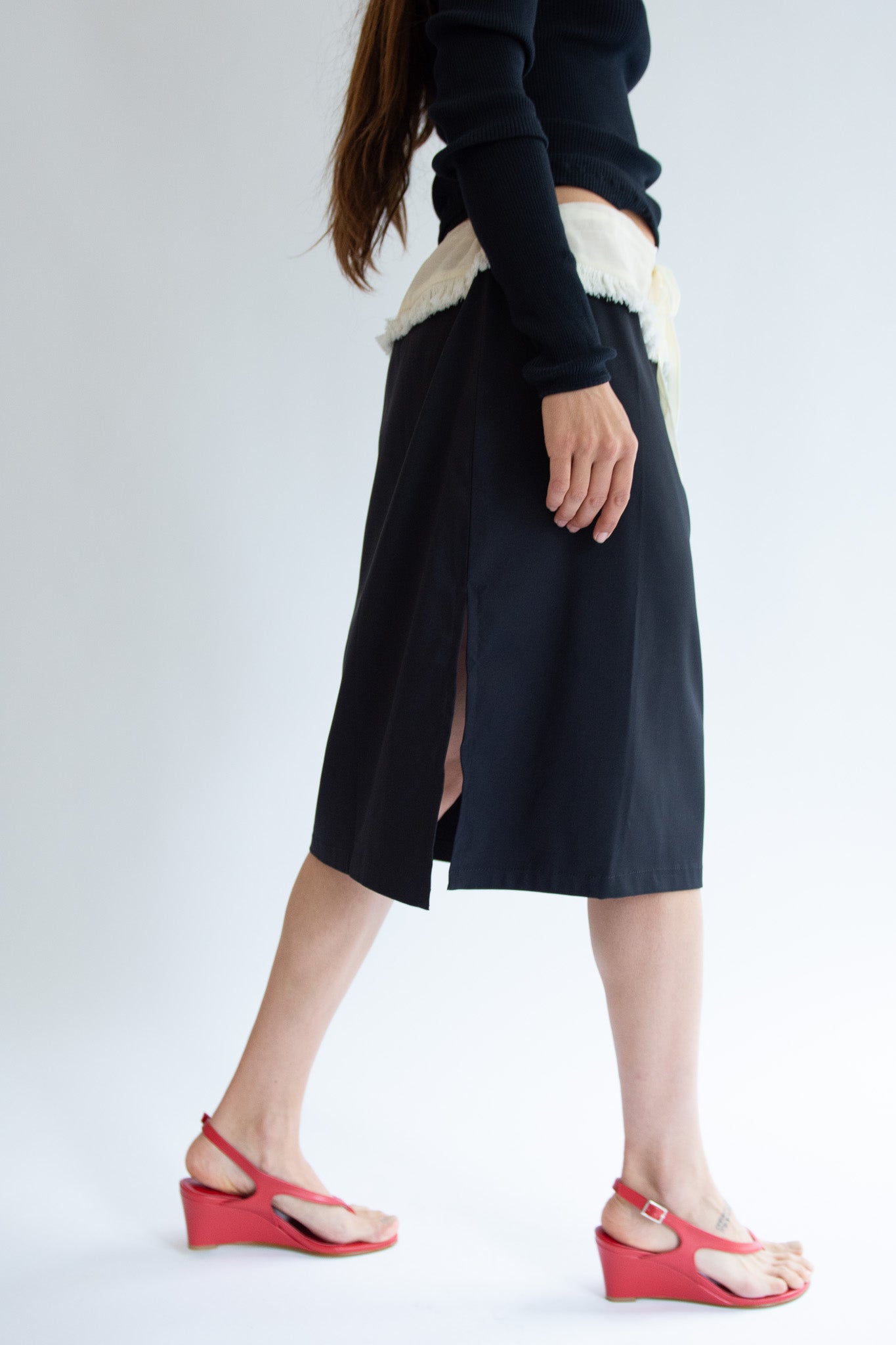 MICHELLE DEL RIO, Soledad Skirt, Cream & Black