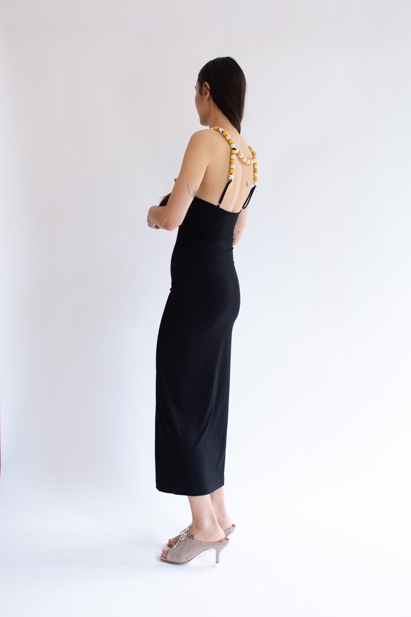 NIA THOMAS, Bea Beaded Dress, Black