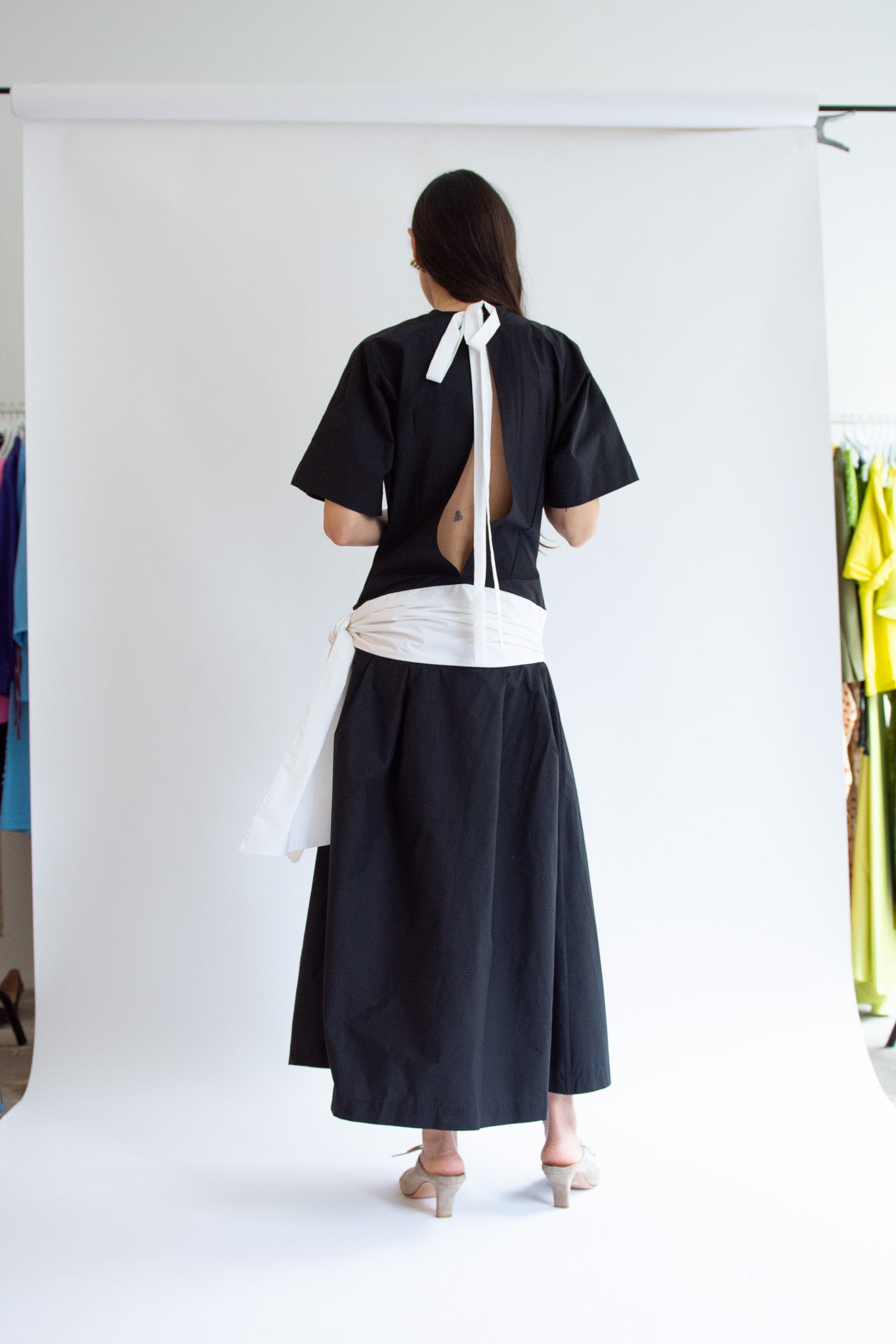 MICHELLE DEL RIO, Louise Dress, Black & White