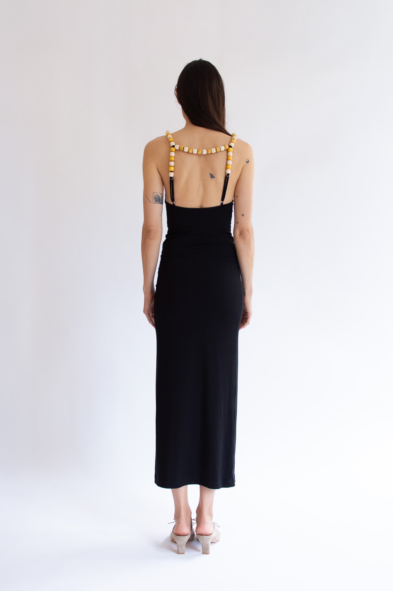 NIA THOMAS, Bea Beaded Dress, Black