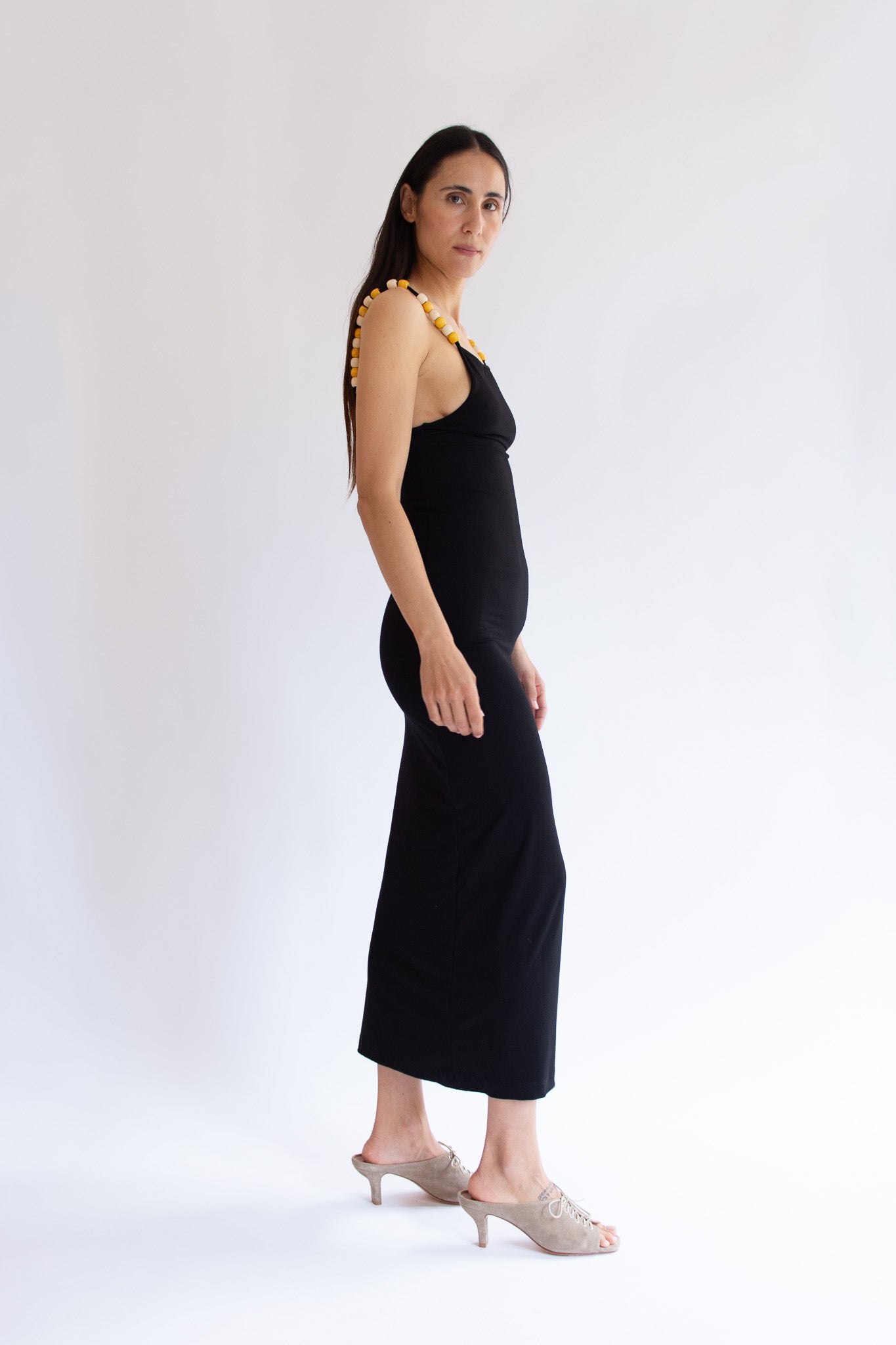 NIA THOMAS, Bea Beaded Dress, Black