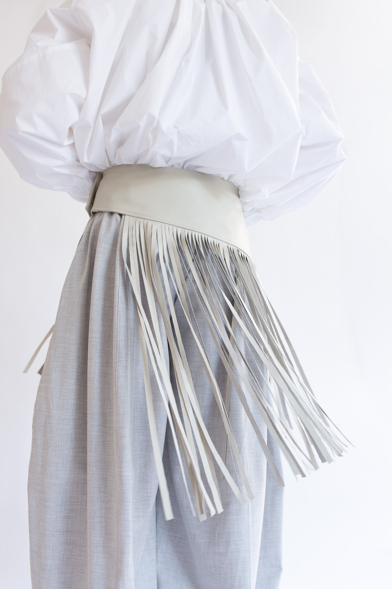 MICHELLE DEL RIO, Rio Leather Belt, Stone