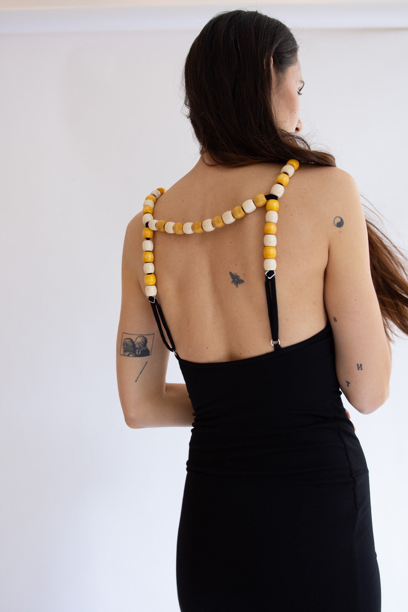 NIA THOMAS, Bea Beaded Dress, Black