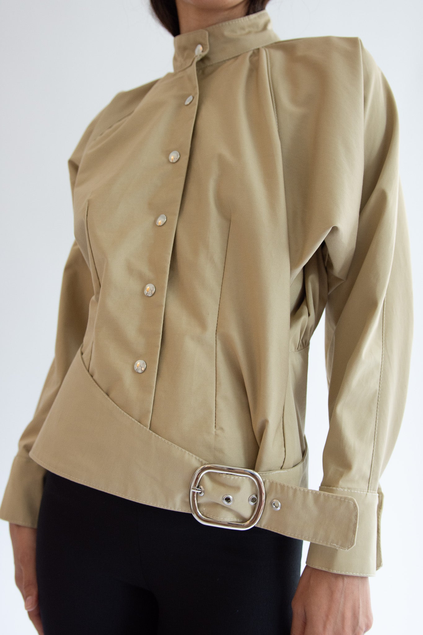 MICHELLE DEL RIO, Santiago Jacket, Khaki