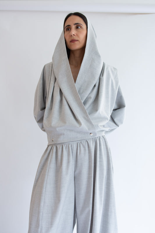 MICHELLE DEL RIO, Lobo Jacket, Grey