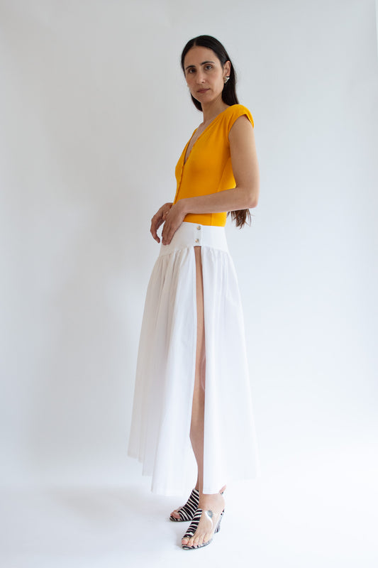 MICHELLE DEL RIO, Kiki Skirt, Off White