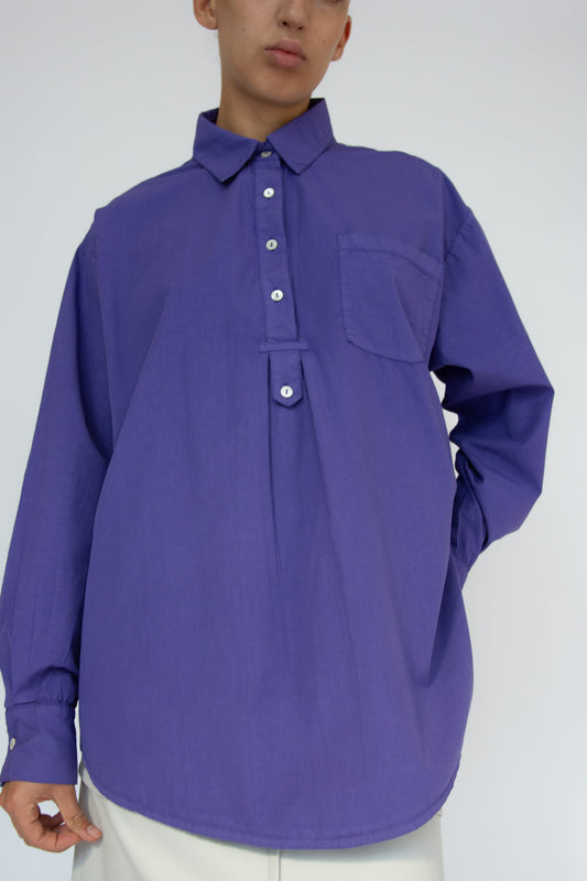 MR. LARKIN, Poet Shirt, Royal Purple