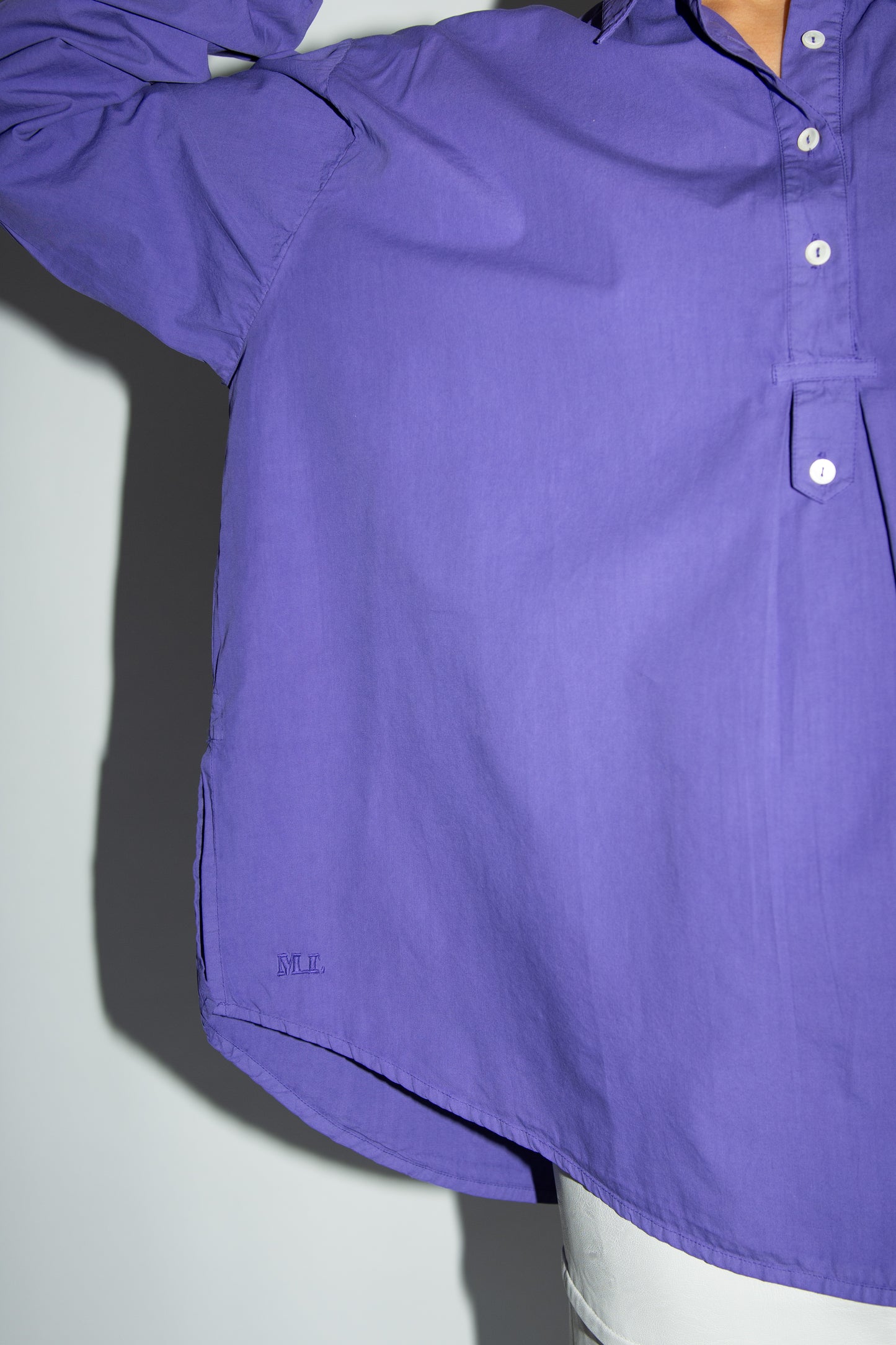 MR. LARKIN, Poet Shirt, Royal Purple