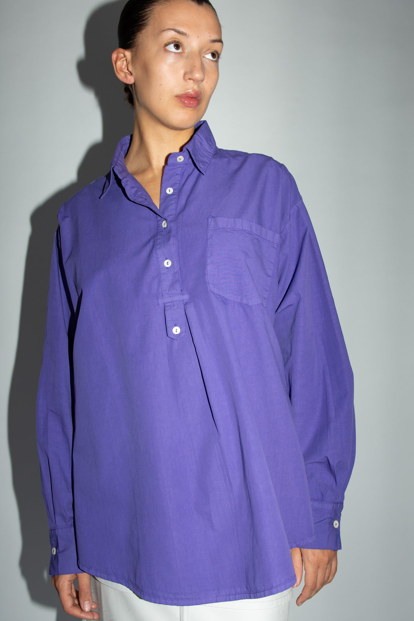 MR. LARKIN, Poet Shirt, Royal Purple