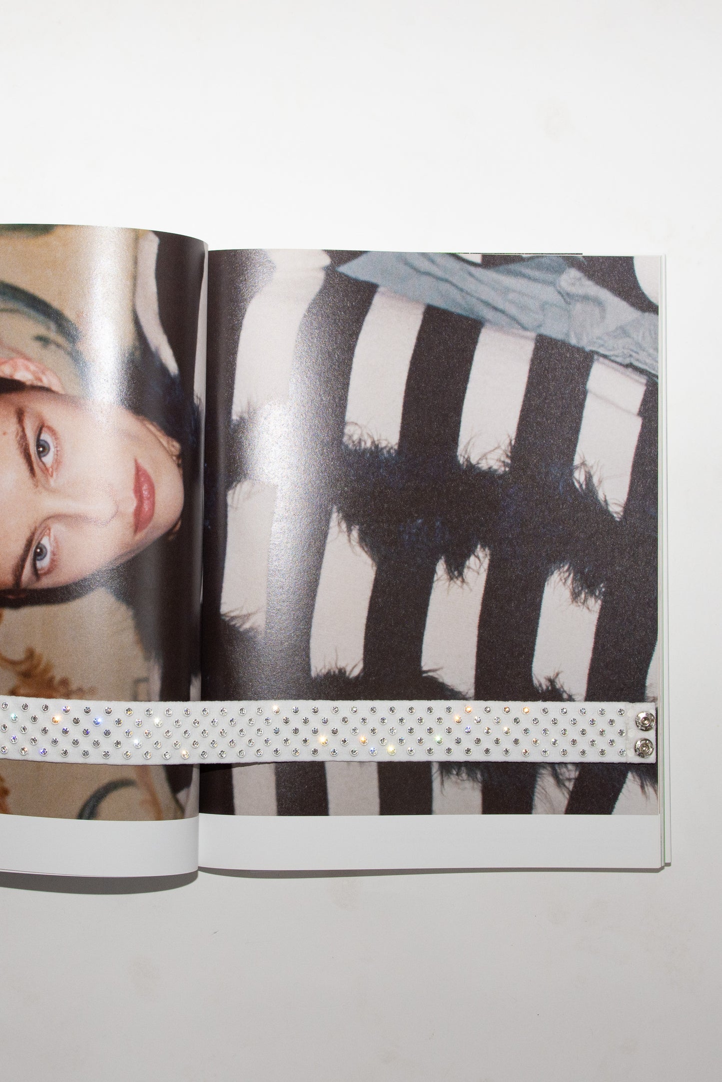 MARIA LA ROSA, Rhinestone Belt, White