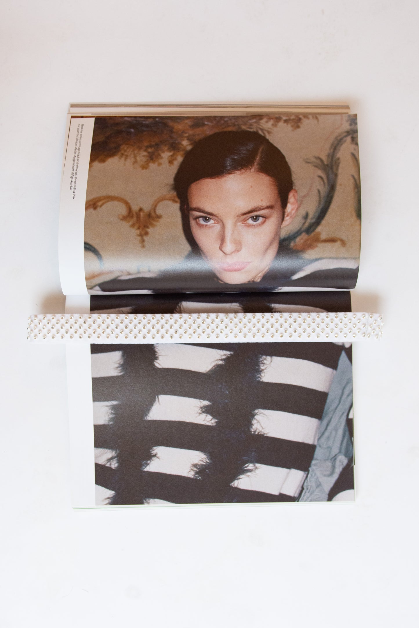 MARIA LA ROSA, Rhinestone Belt, White