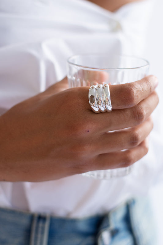TRINE TUXEN, Echo Ring, Sterling Silver