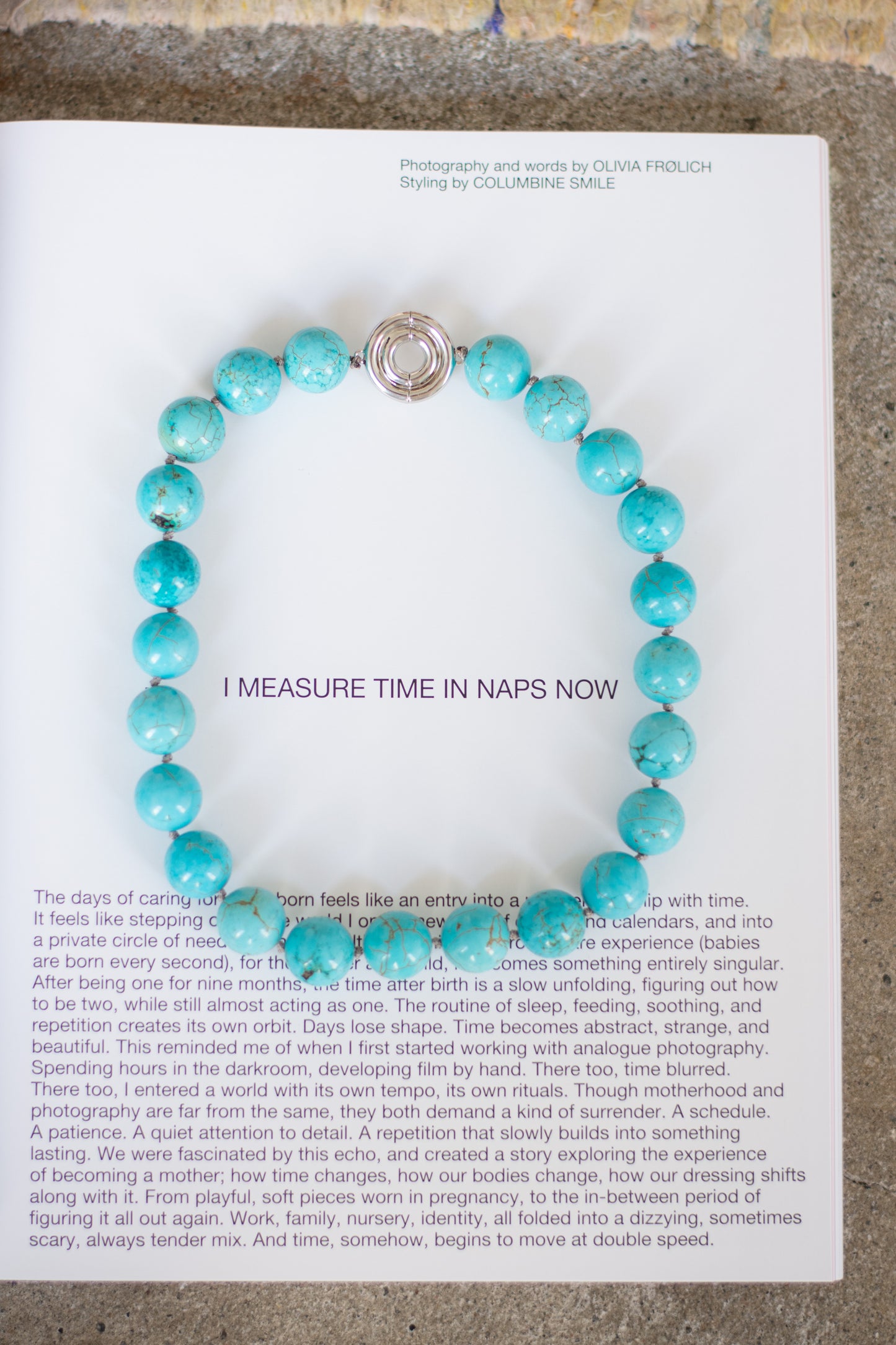 TRINE TUXEN, Howlite Necklace, Platinum