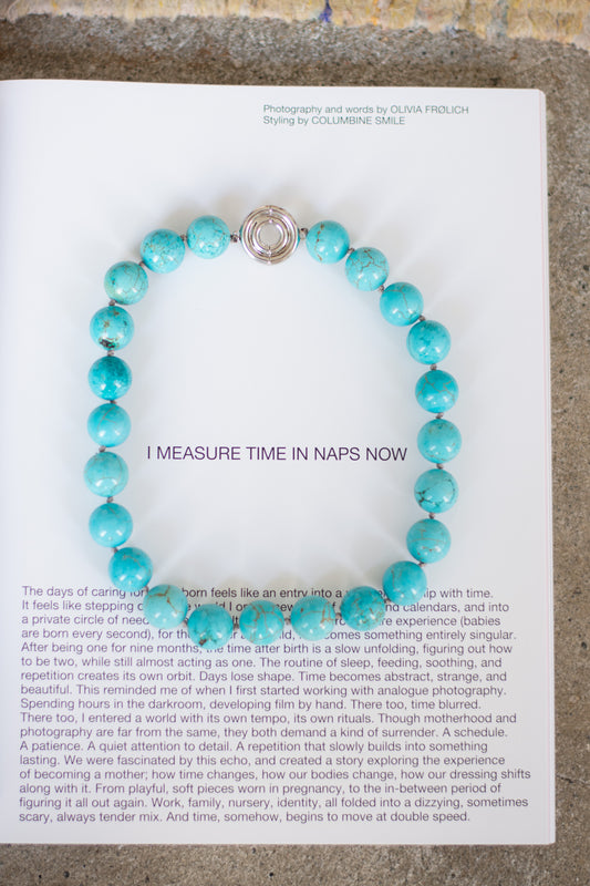 TRINE TUXEN, Howlite Necklace, Platinum