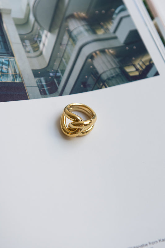TRINE TUXEN, Ability Ring, Gold Plated