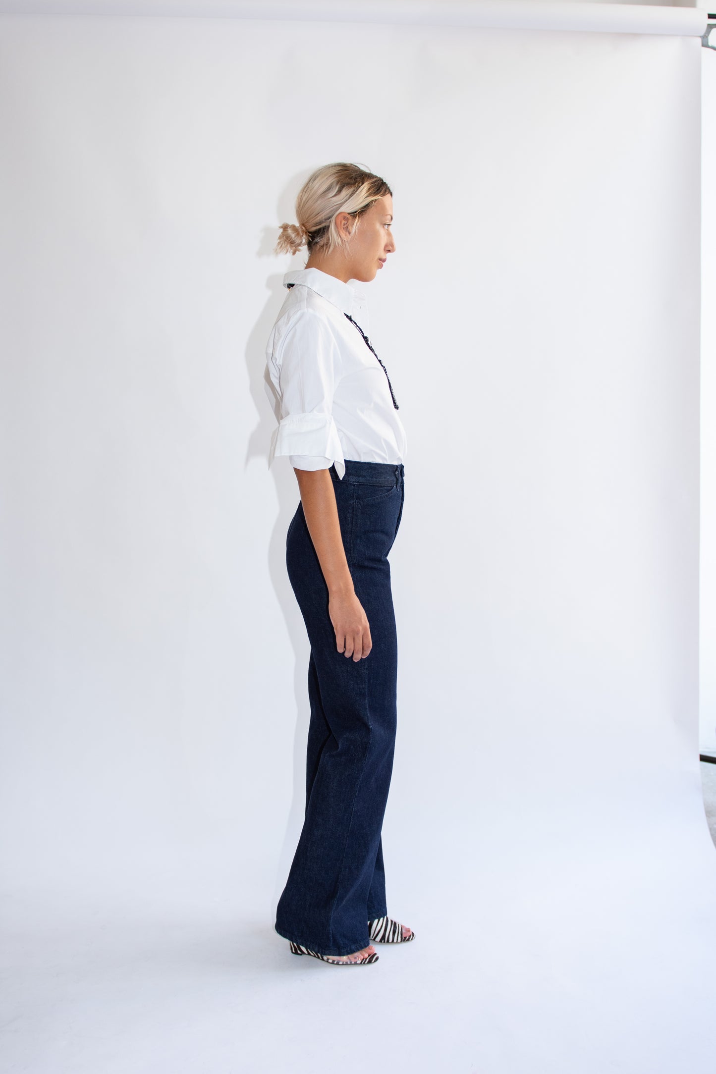 JESSE KAMM, Les Deux Pants, Dark Blue/Dark Stitch