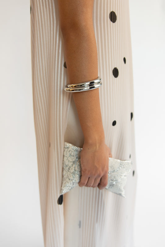 TRINE TUXEN, Aligned Bangle, Platinum