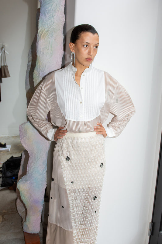 MR. LARKIN, Tuxedo Shirt, Space Grey