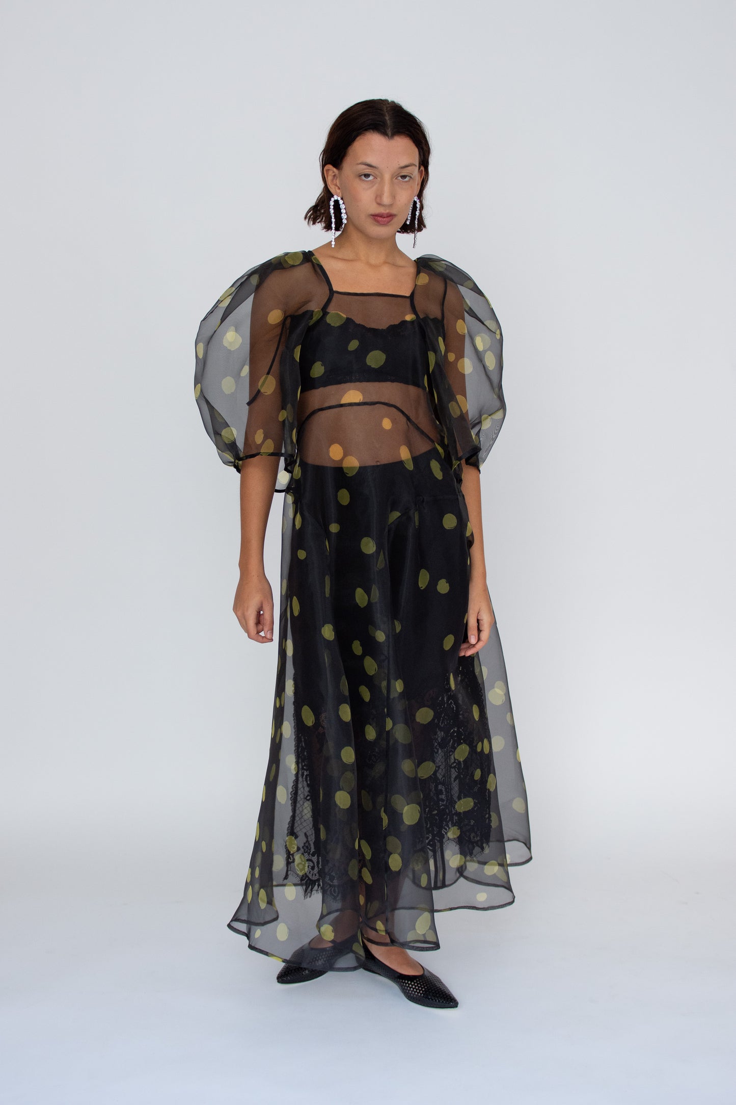 MR. LARKIN, Lexi Dress, Space Green