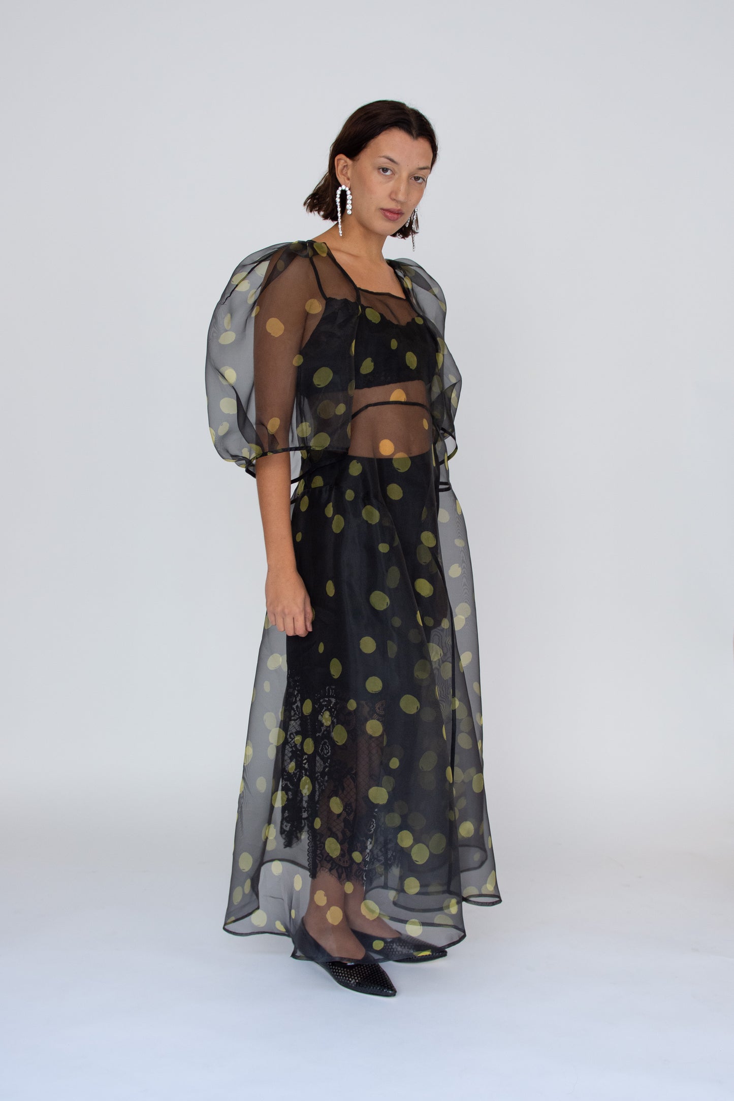 MR. LARKIN, Lexi Dress, Space Green