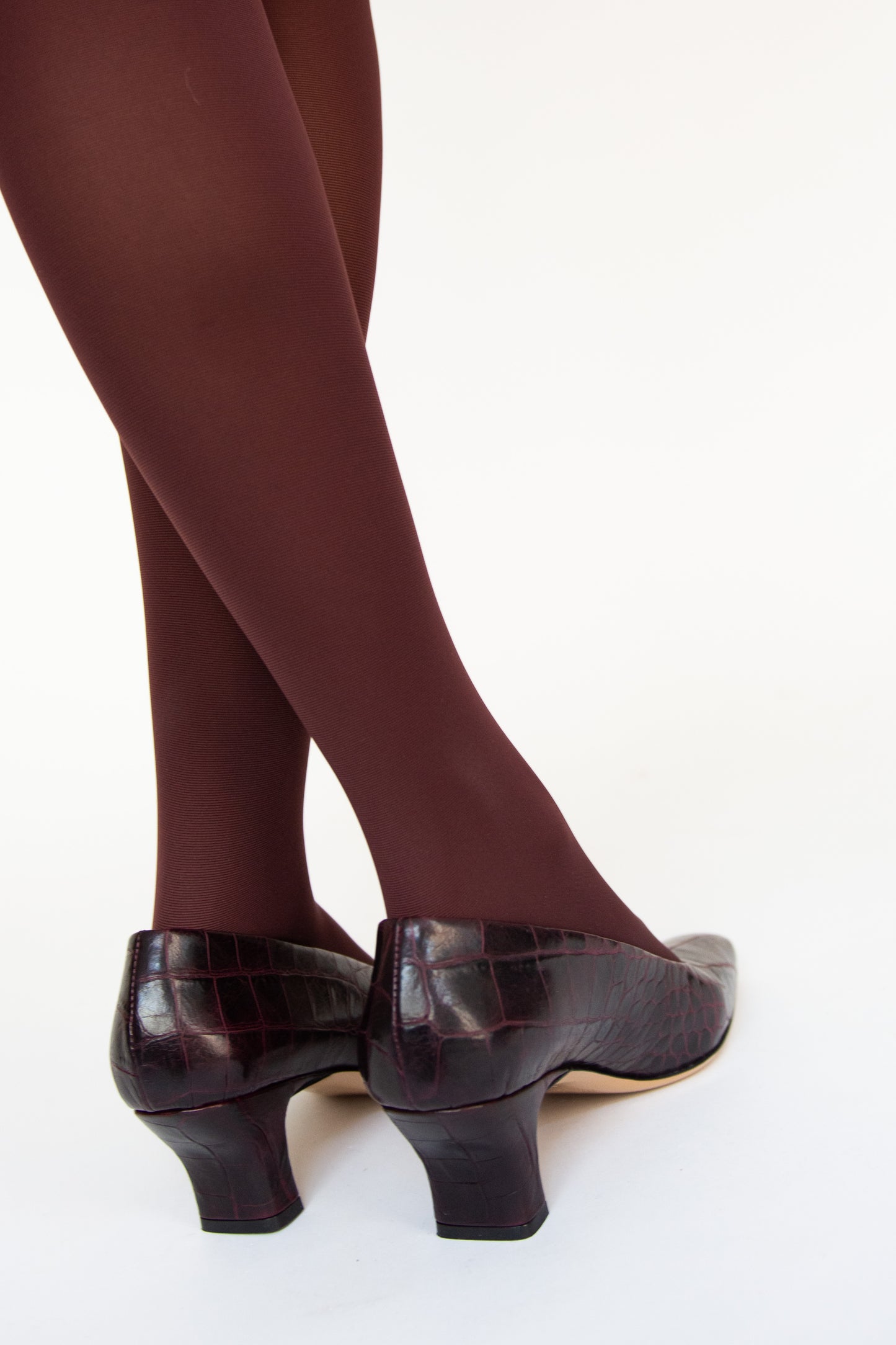 MR. LARKIN, Herring Heel, Bordeaux Croc