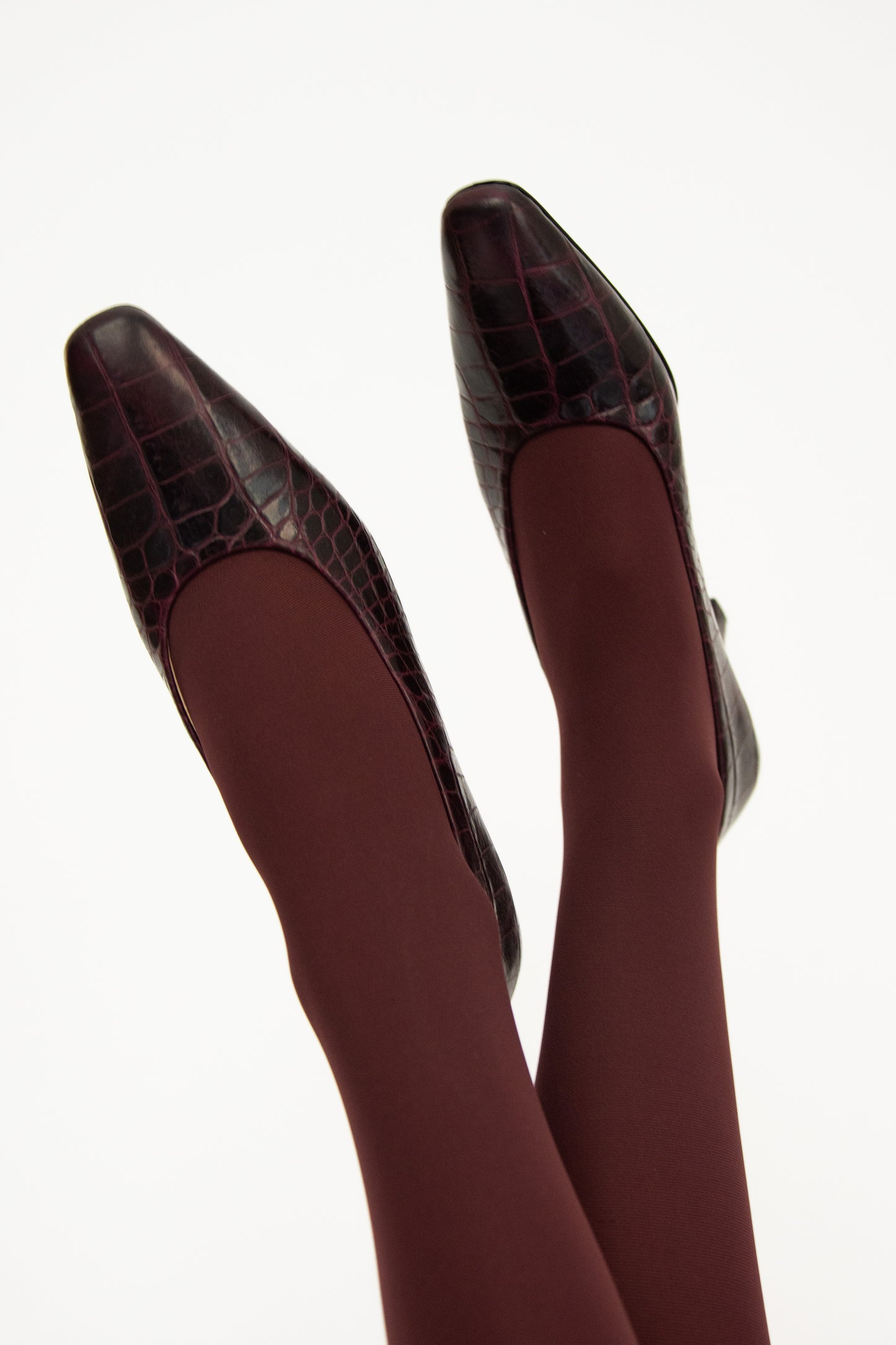 MR. LARKIN, Herring Heel, Bordeaux Croc