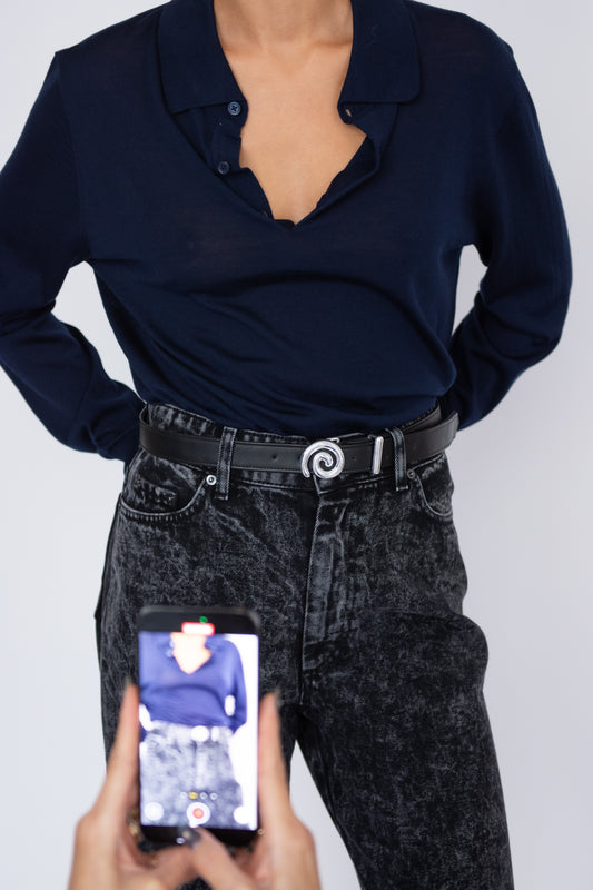 NOMIA, Spiral Belt, Black