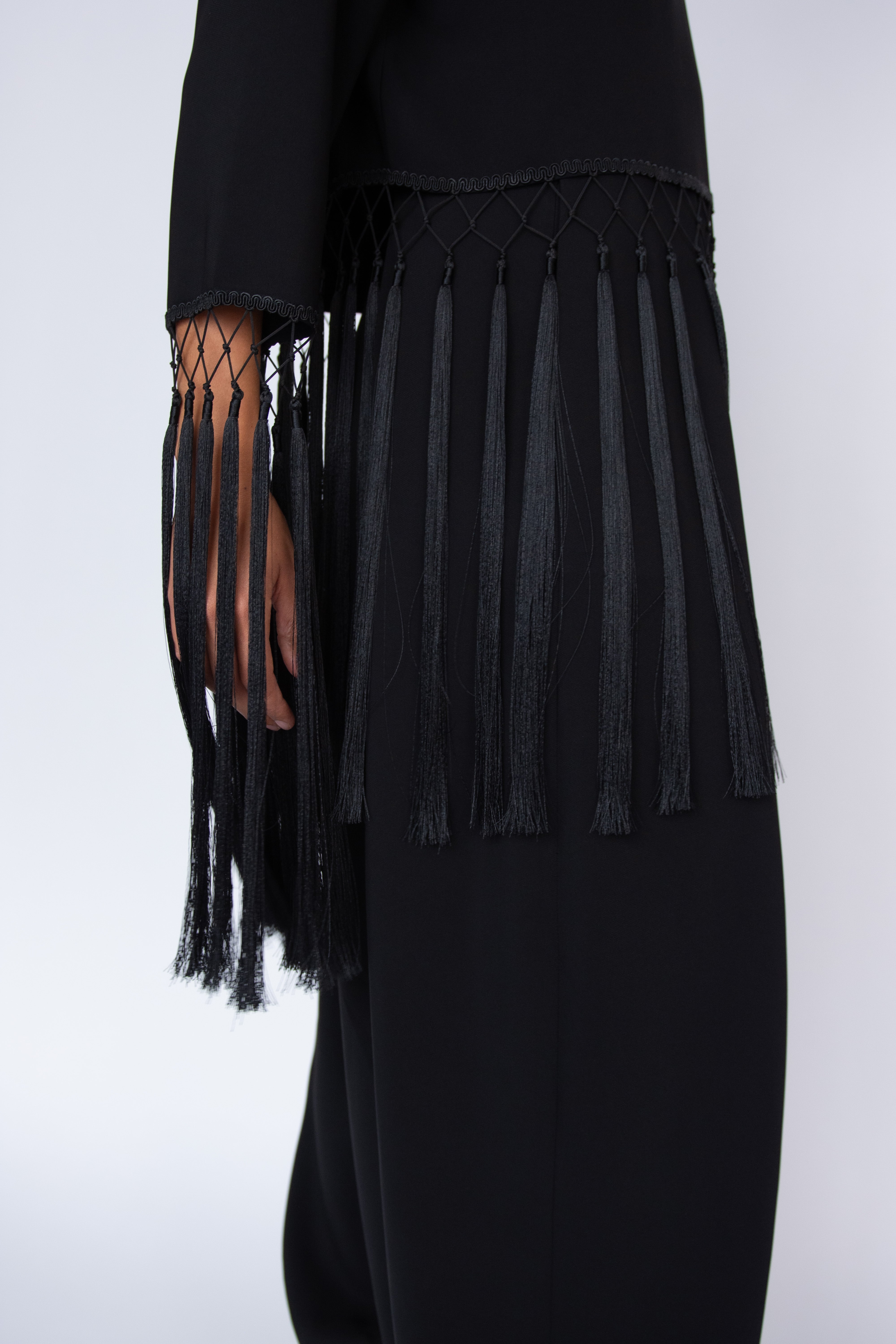 MR. LARKIN, Tara Fringe Top, Black – Mr. Larkin