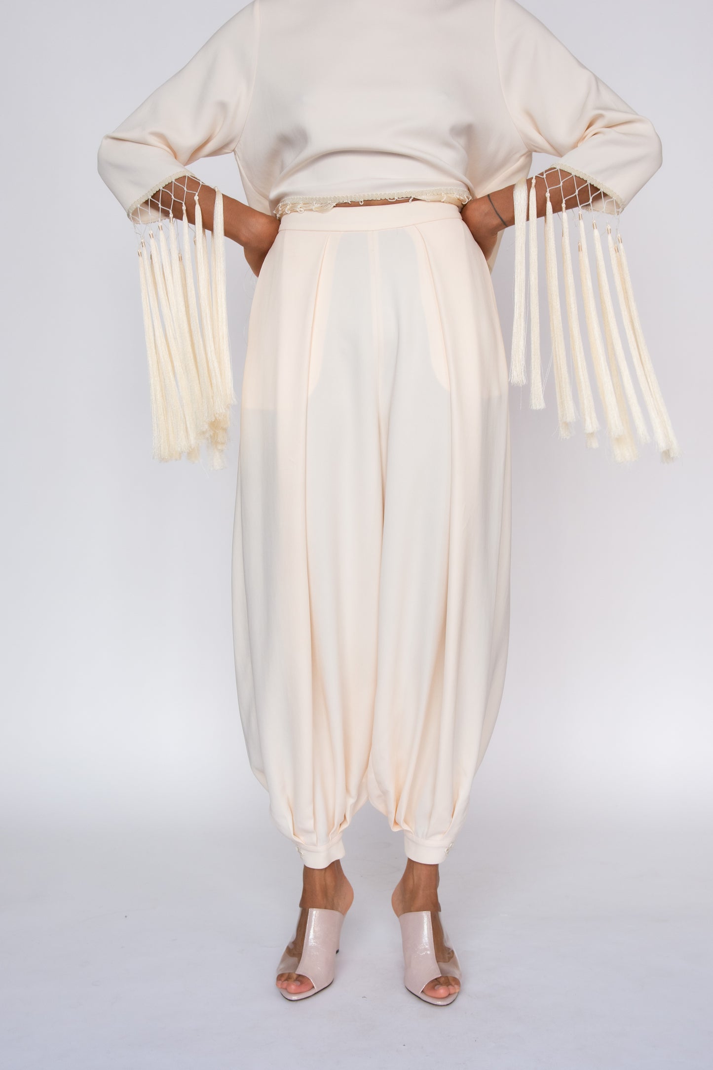 MR. LARKIN, Athena Pants, Sheer Pink