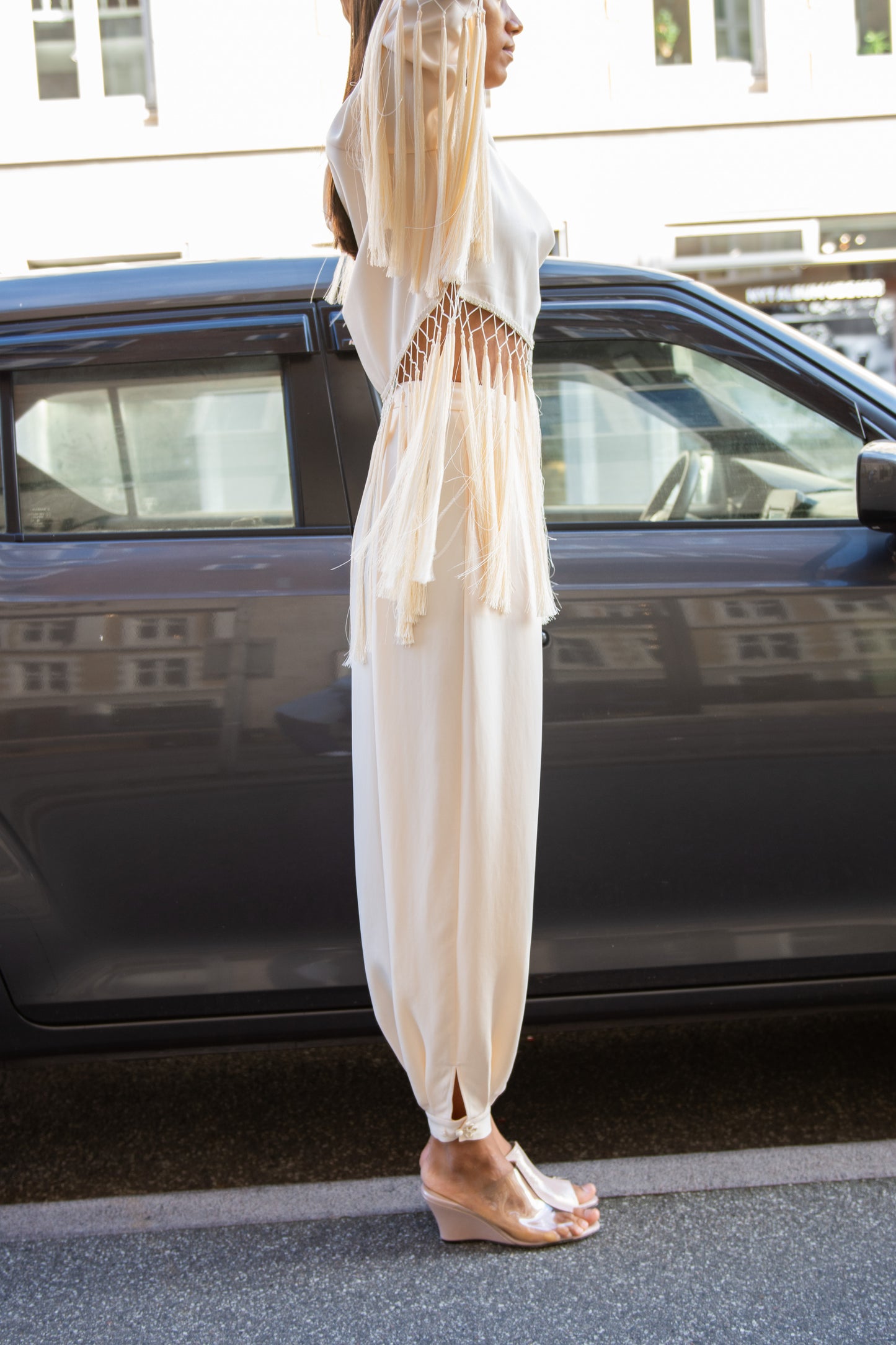 MR. LARKIN, Athena Pants, Sheer Pink