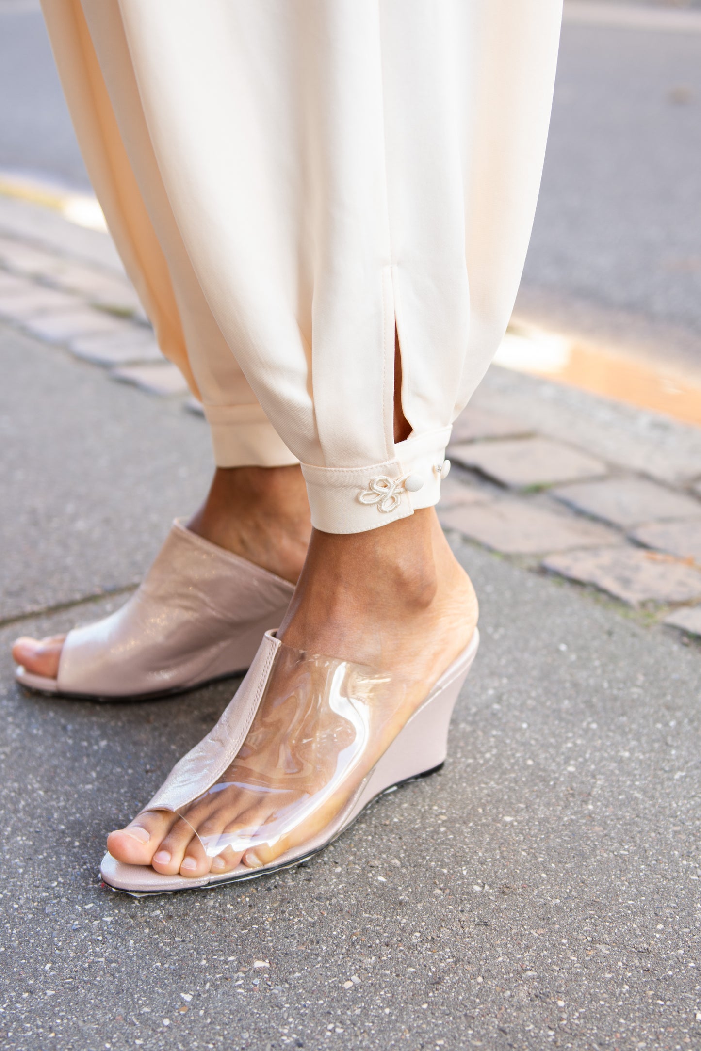 MR. LARKIN, Athena Pants, Sheer Pink