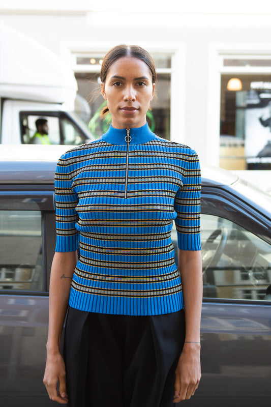 MR. LARKIN, Franca Knit, Cobalt