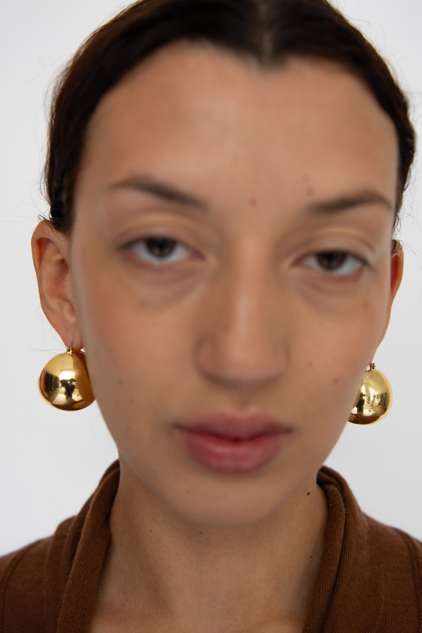 RACHEL COMEY, Large Keel Hoop, Gold Plated