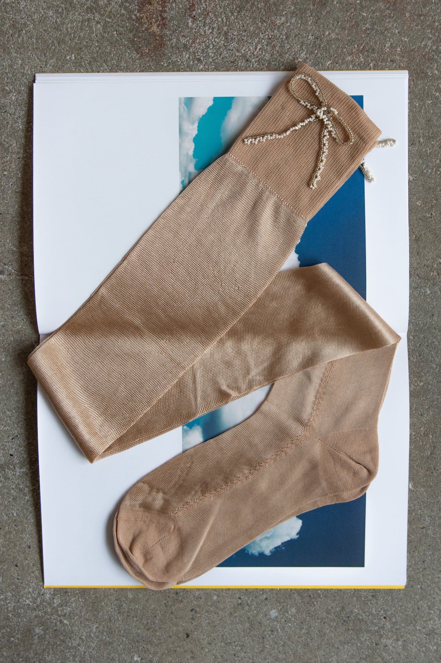 PURA UTZ x MARIA LA ROSA, Lace Bow Socks