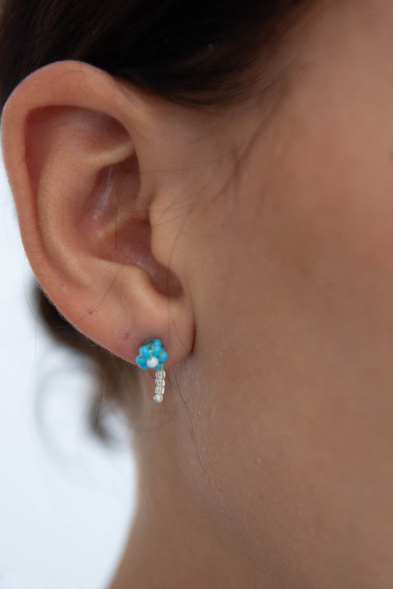 PURA UTZ, Flower Ear Stick, Blue