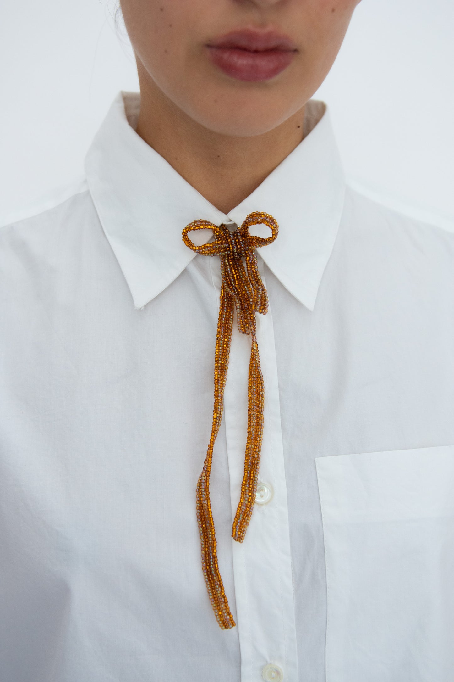 PURA UTZ, Bow Tie Bolo, Brown