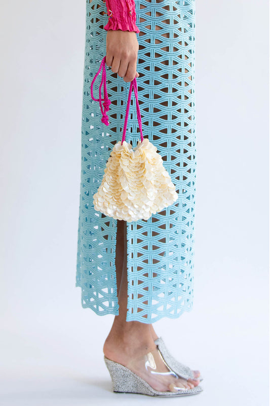 Flor Studio, Sirena Bag, Fuchsia Rope