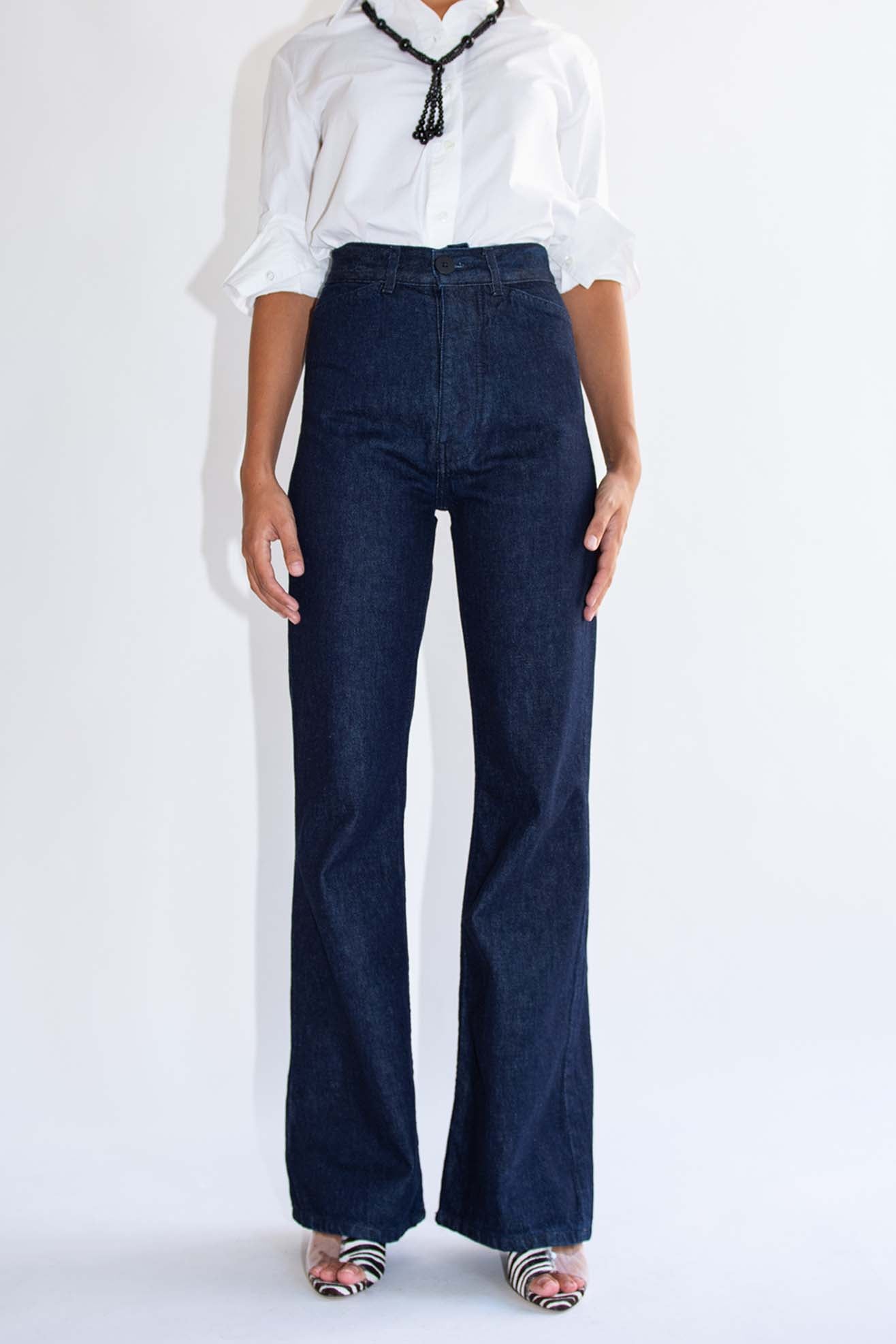 JESSE KAMM, Les Deux Pants, Dark Blue/Dark Stitch